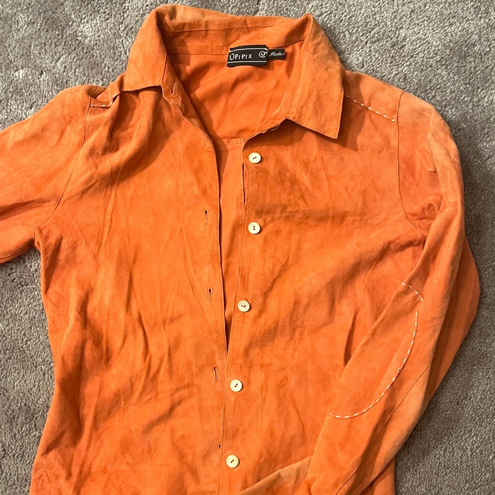 Opfix orange suede
